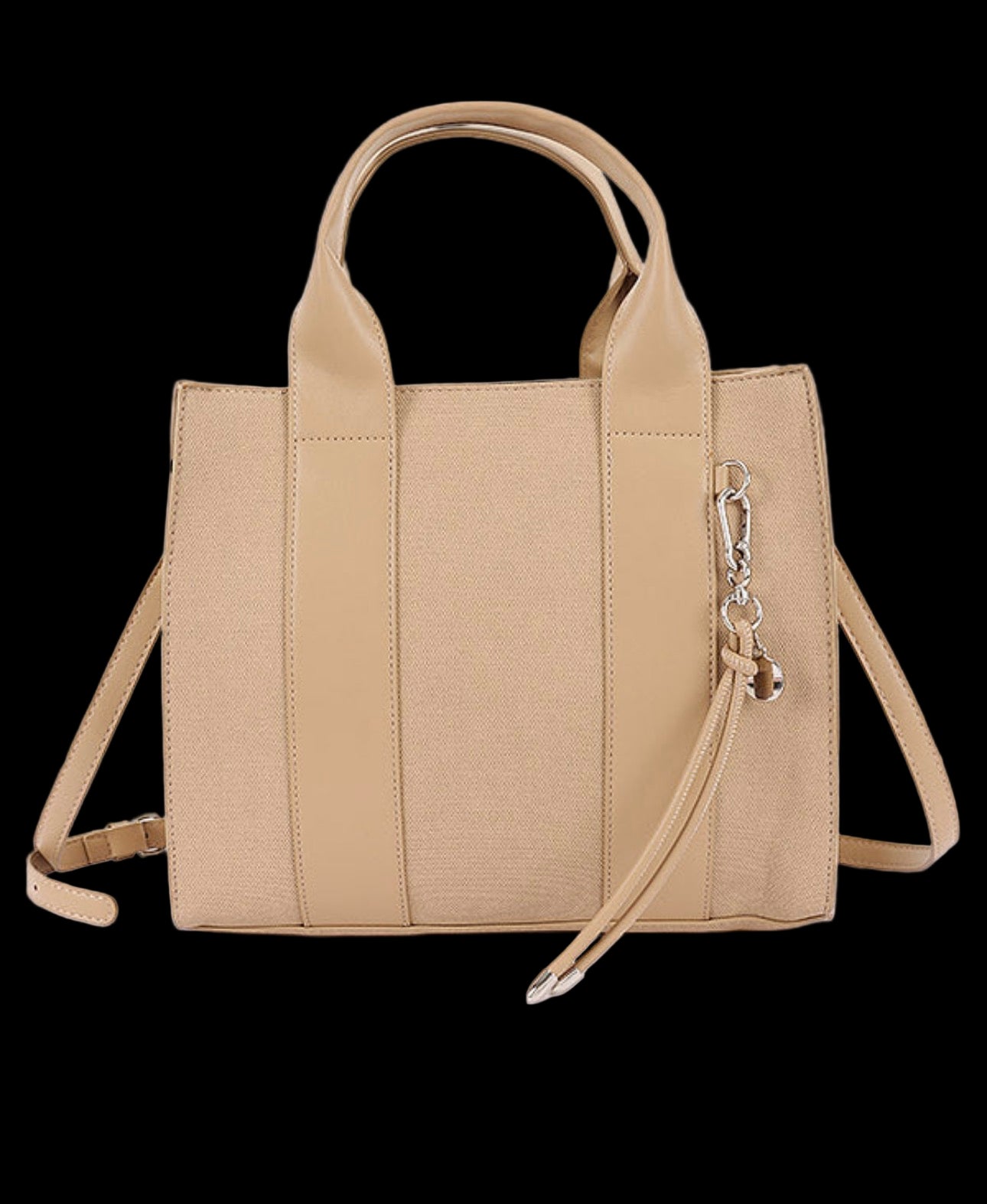 Faux leather tote bag