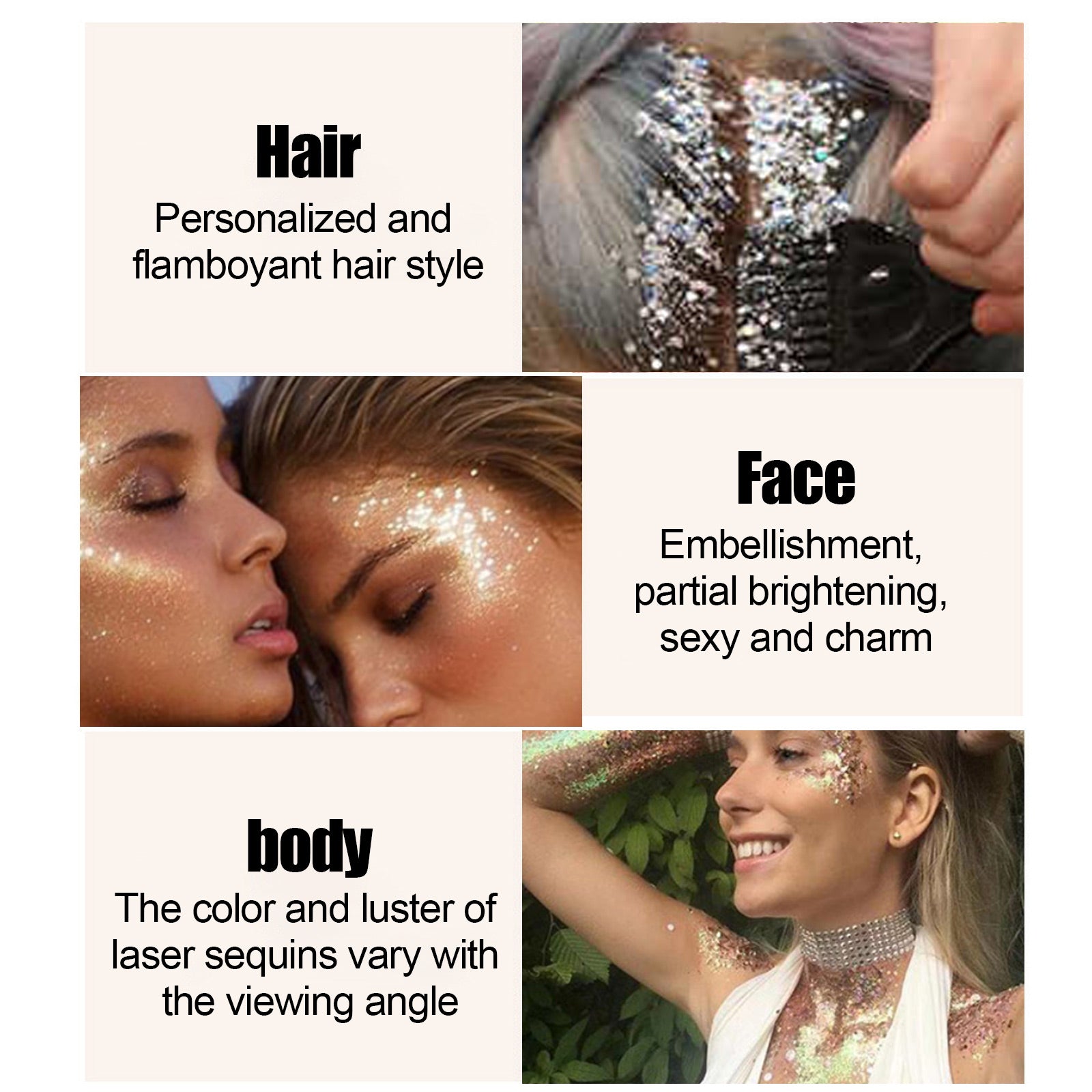 Shining Body Skin Gel (Silver) Makeup