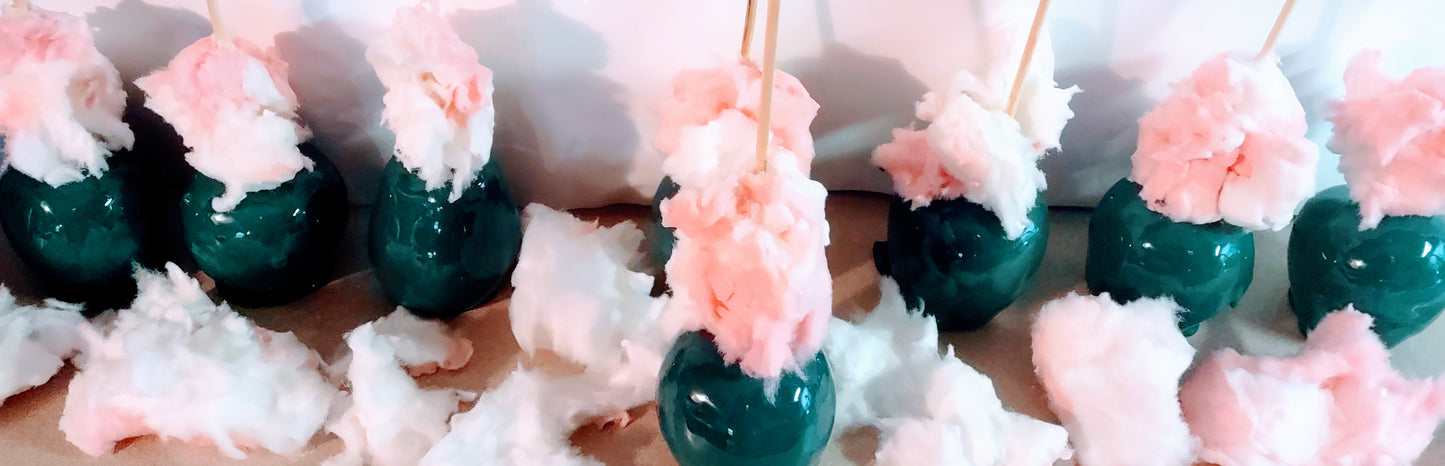 (Cotton Candy) Candy Apples