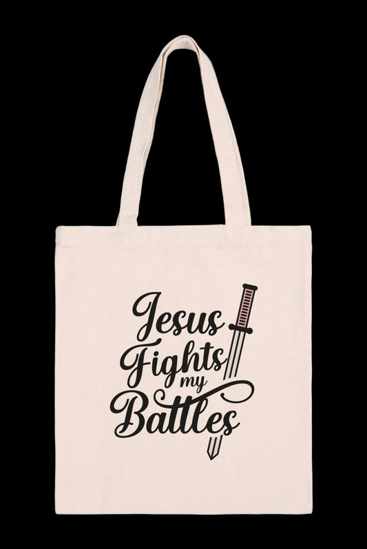 Jesus Fights my battles bag
