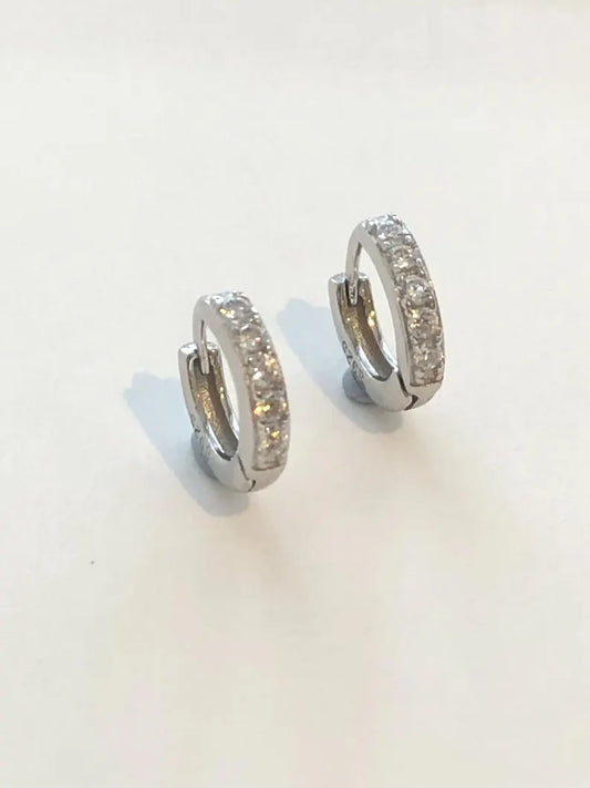 Diamond Hoop Earrings
