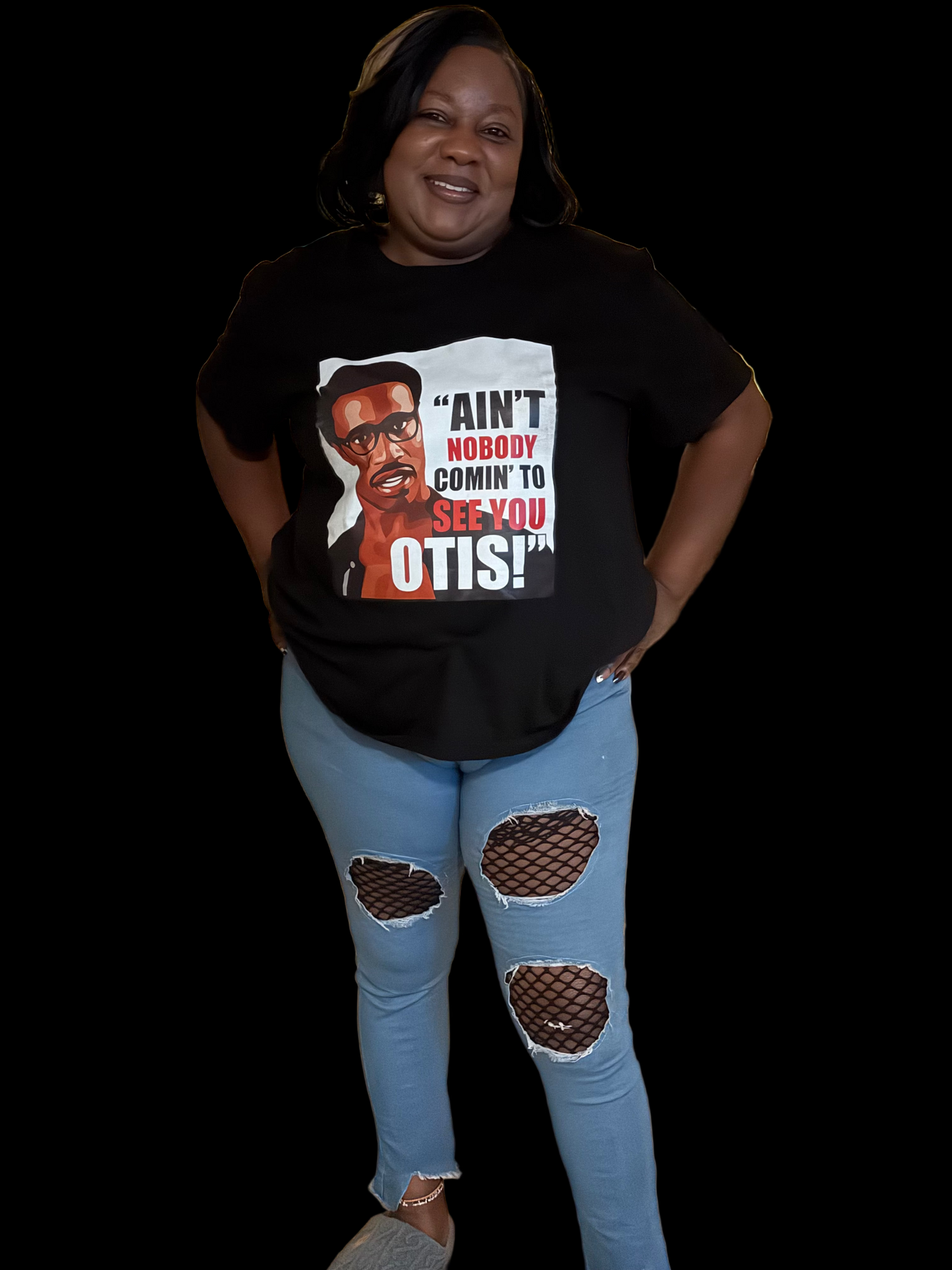 Distressed Mid-Rise Jeggings (Light Blue) | Plus Size Collection